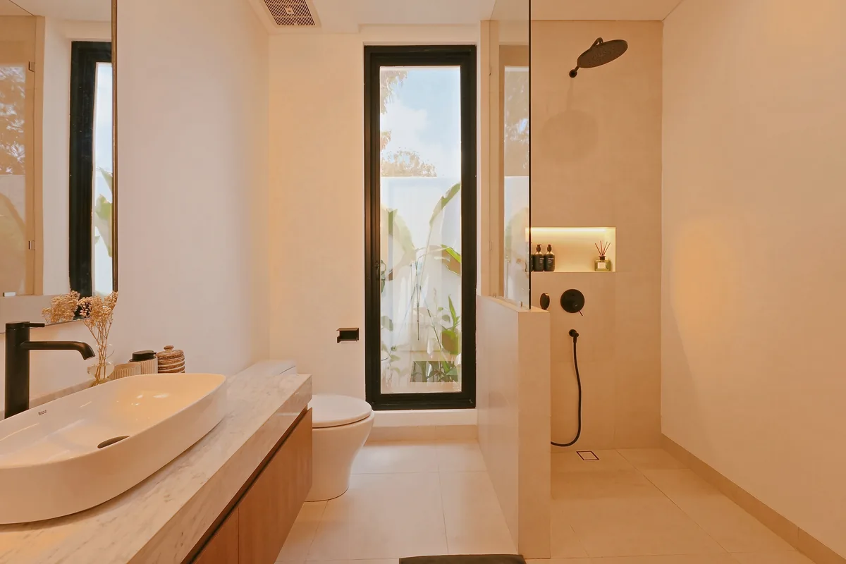 Bathrooms · Walk-in shower